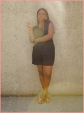 Load image into Gallery viewer, Sleeveless Romper with Pockets | Black