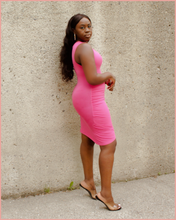 Load image into Gallery viewer, Bodycon Mini-Dress| Fuchsia