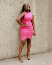 Load image into Gallery viewer, Bodycon Mini-Dress| Fuchsia