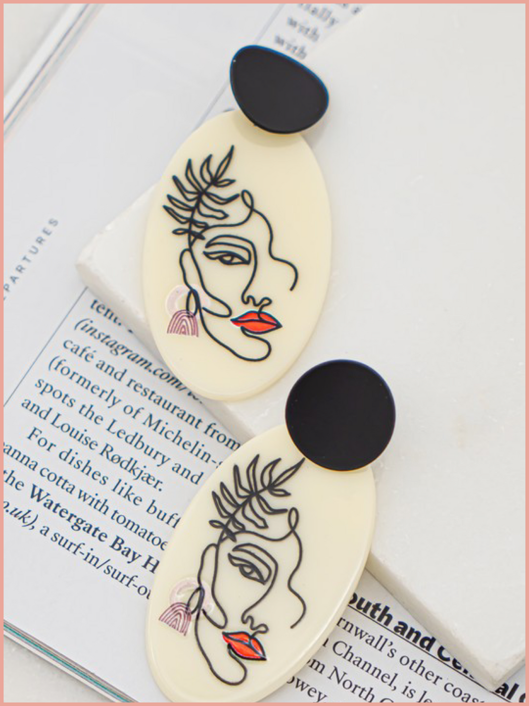 Abstract Face Earrings