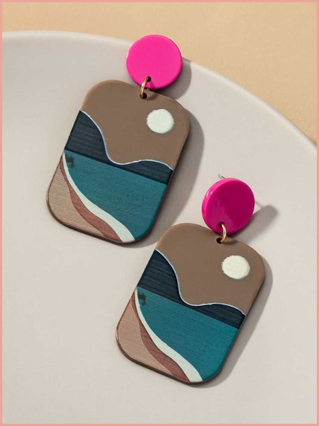 Beach & Moon Scenic Earrings