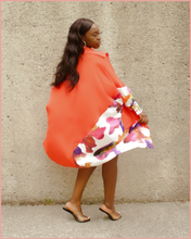 Load image into Gallery viewer, Button Down Floral Dress | Coral
