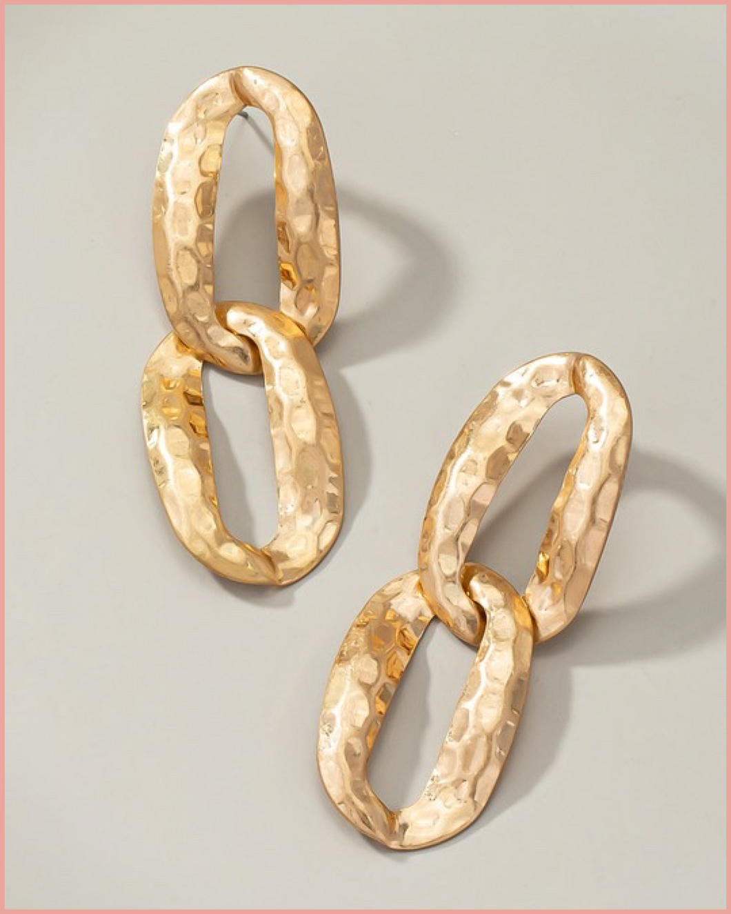 Chunky Link Chain Drop Earrings