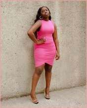 Load image into Gallery viewer, Bodycon Mini-Dress| Fuchsia
