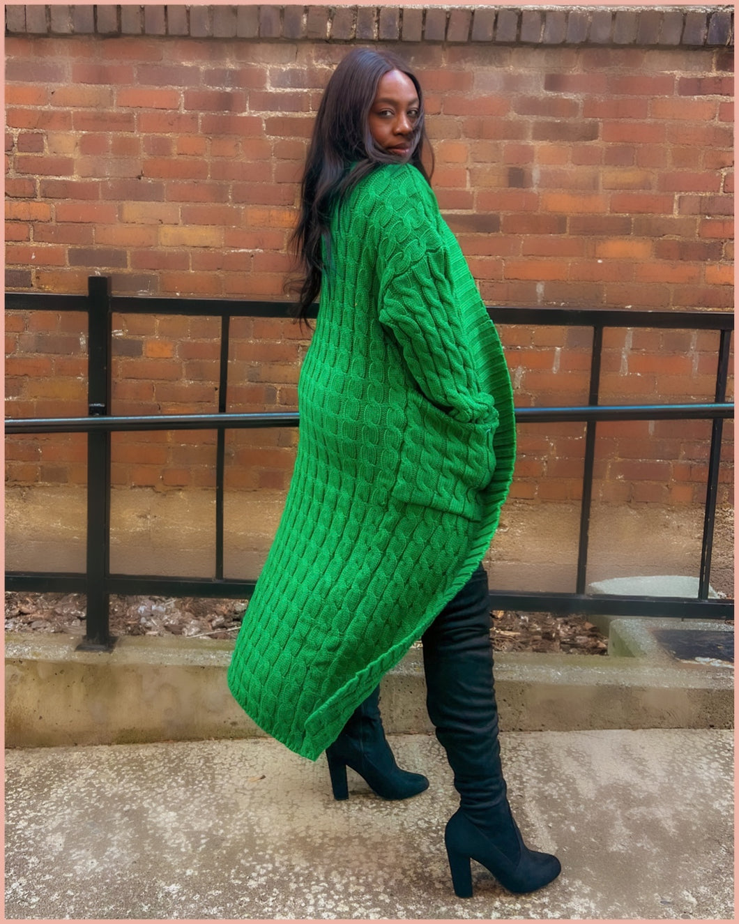 Green Sweater Cardigan