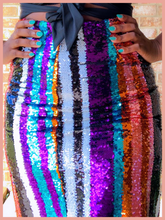 Load image into Gallery viewer, The Multi-Colored Sequin Skirt
