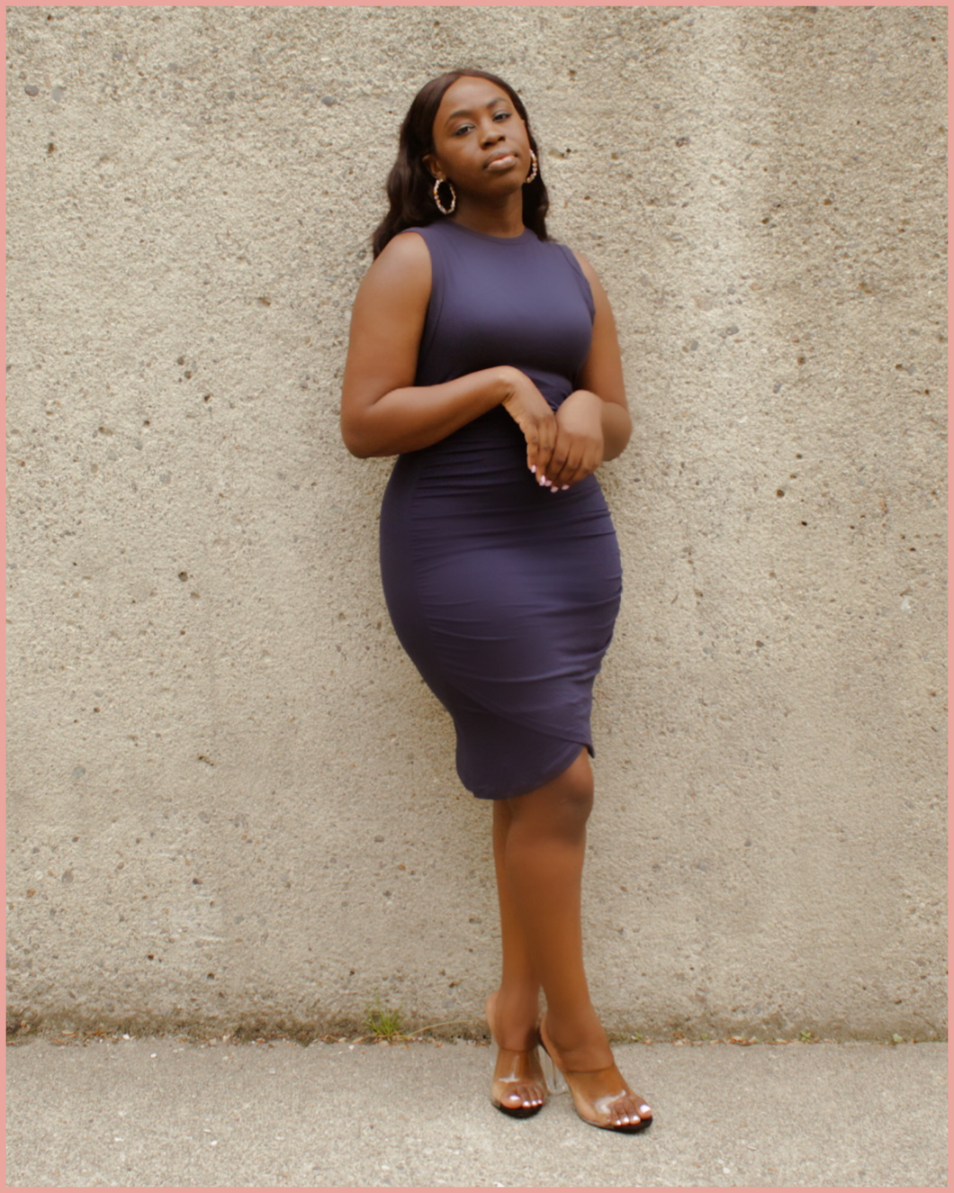 Bodycon Mini-Dress | Navy