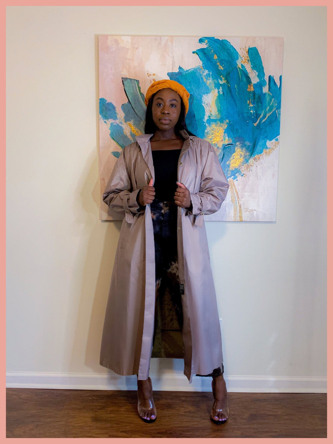 Vintage Bronze Trench Coat